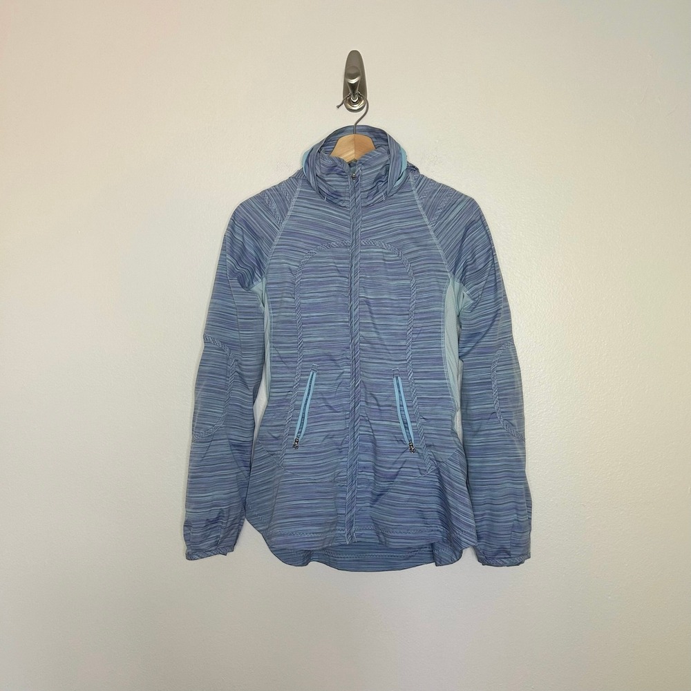 Lululemon Define Jacket Hooded Space Dye Blue